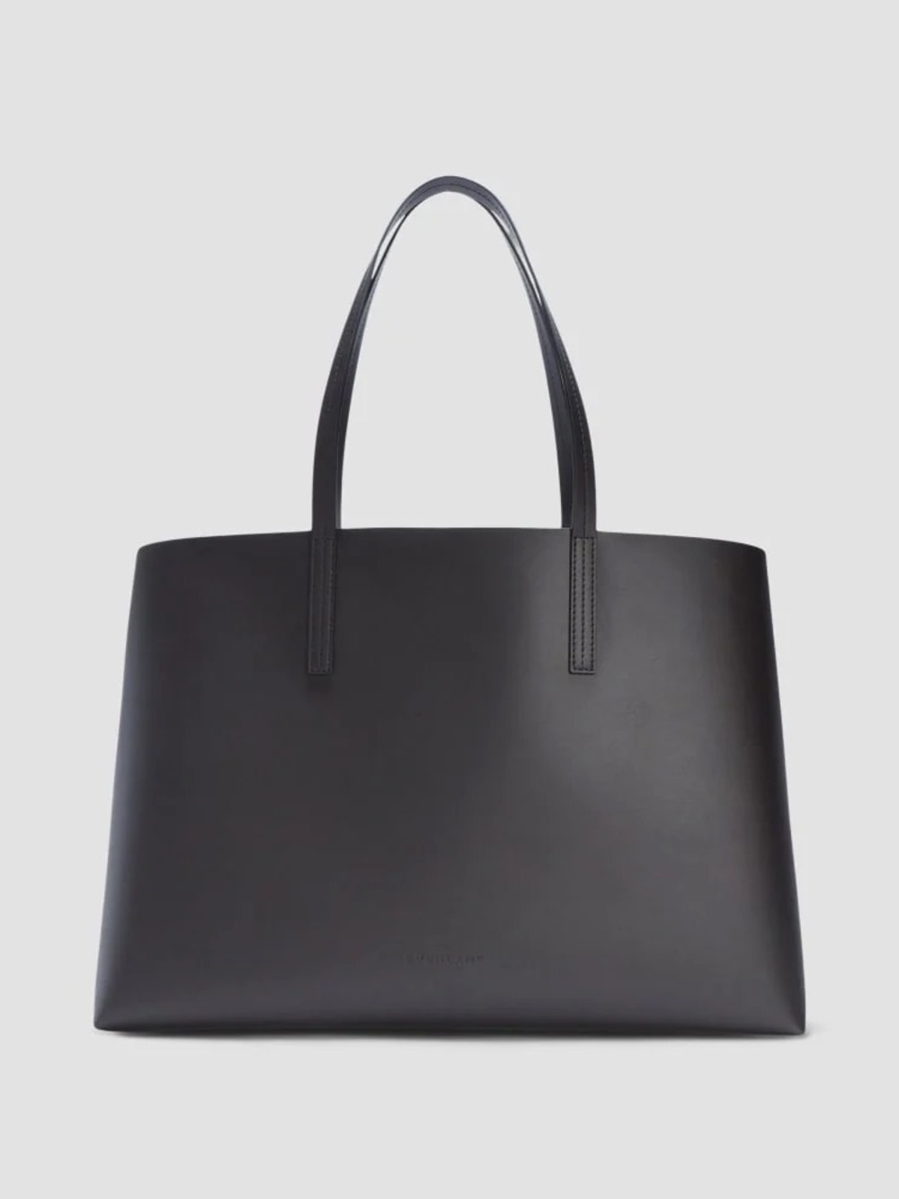 Everlane The Day Market Leather Tote in Black